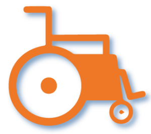 orange-wheel-chair